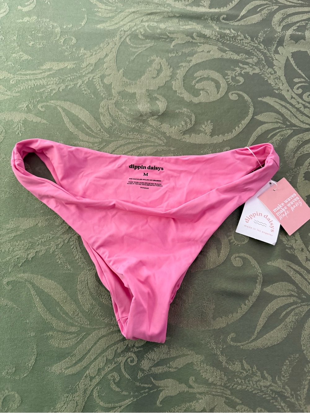 dippin daisy's Pink Bikini Bottoms size M NWT